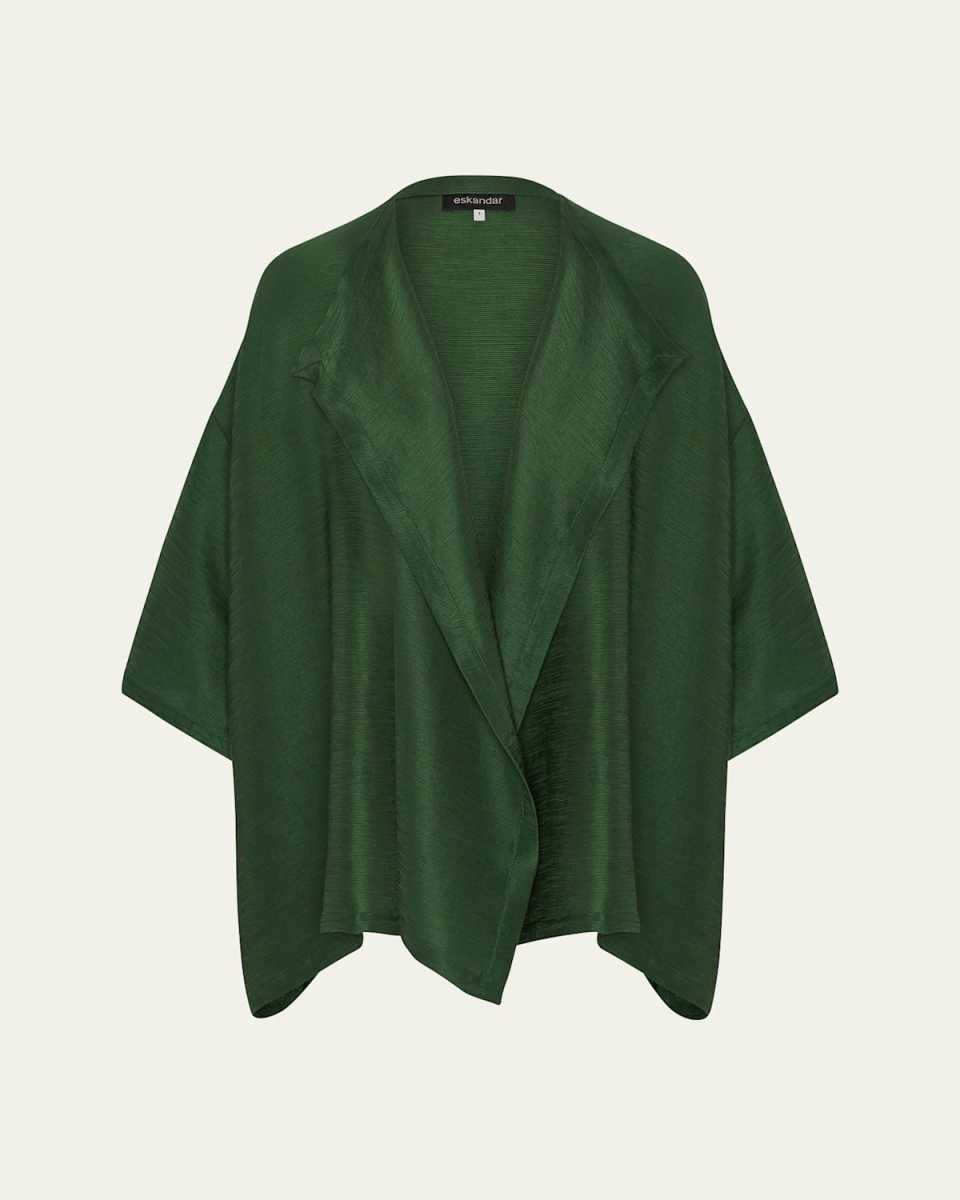 Wide A-Line Jacket Coat (Mid Plus Length)